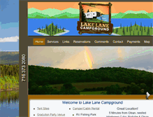 Tablet Screenshot of lakelanefishingandcampinggetaway.com